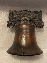 3.5" Copper Brass Liberty Bell Souvenir w/Tarnish Inside *Pre-Owned* g2 - $13.99