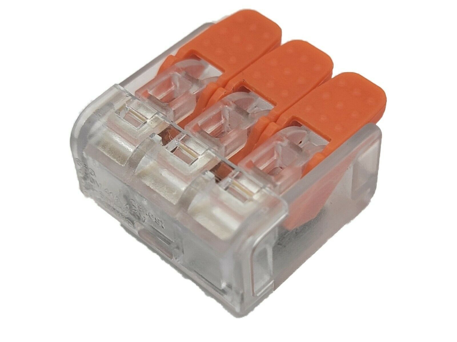 TRAKTRONIX 221-413 LEVER-NUTS 3 Conductor Connectors  Same as Wago (5 PCS) - $3.99