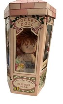 New 1993 Determined Productions Joan Walsh Anglund Flower Girl Pocket Doll 5.5&quot; - £23.39 GBP
