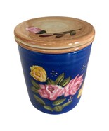Barnes & Noble Mug – Royal Blue Floral Roses Books – Tea Mug with Infuser & Lid - $21.60
