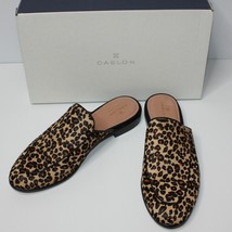 Caslon Women&#39;s Evelyn Mules Shoes in Leopard Print Calf Hair size US 9 M - £39.95 GBP