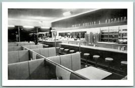 Interno Vista Rushmore Cafe Sioux Falls South Dakota SD Unp B&amp;w Cartolin... - £8.09 GBP