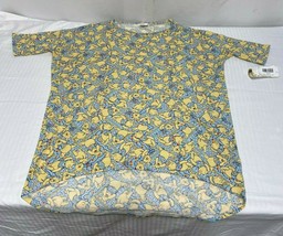 LuLaRoe Tunic Top Shirt Small Baby Blue With Winnie The Pooh - £10.62 GBP