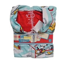 Men&#39;s Disney 100 Mickey Mouse &amp; Friends Matching Family 2pc Pajama Set  Large - £15.65 GBP
