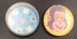 VTG Magnetic Shak-A-Dice &amp; Monkey Bead Pocket Toy Games 2.75&quot; Diameter - £11.21 GBP