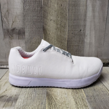 NOBULL Shoes Men&#39;s 14 Impact White Grey Gym Crossfit Trainer Sneaker Lac... - $49.45