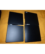 4 PACK RING BINDERS SALE Large 2&quot; Black Paper Work School Duty Binder Fo... - $279.74 MXN