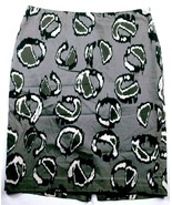 Ann Taylor Women&#39;s A Line Skirt Size 6 Black Gray White Side Zip - $16.83