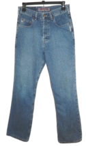 Vintage SILVER Jeans Women&#39;s 30x32 (28 x 30) Straight Leg Button Fly Denim Jeans - £22.72 GBP