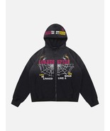 Tie-dye Trendy Loose Fleece Cardigan Hoodie - $79.95