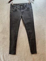 Miss Me Jeans Black Sz 27 Embellished Skinny JP61135 - £14.15 GBP