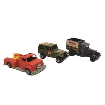 Vintage Lesney Matchbox Car Lot of 3 1970s and 1980s Fire Engine Speed Shop MASH - £11.72 GBP