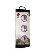 3 ENGLAND RUGBY UNION CRESTED GOLF BALLS BY PREMIER LICENSING. PACKAGED - £19.84 GBP