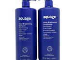Aquage Violet Brightening Shampoo &amp; Conditioner 33.8 Oz Set - £28.92 GBP