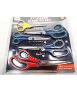 Lot of 6 Stainless Steel Scissors 5pc Sets Set Hobby Sewi... - £49.65 GBP