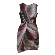 Peter Pilotto Silk Multicolored Printed Asymmetrical Hem Dress Size 6 - £108.91 GBP