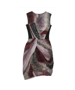 Peter Pilotto Silk Multicolored Printed Asymmetrical Hem Dress Size 6 - £137.62 GBP