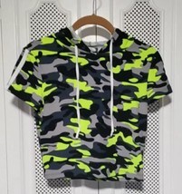 Feathers Hoodie Camouflage Size Small Short Sleeve Shirt Youth - £5.35 GBP