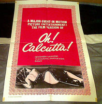 Original 1972 Motion Picture One-Sheet &quot;Oh Calcutta!&quot; Avante-Garde Sex C... - £11.80 GBP