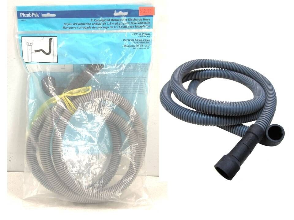 Plumb Pak PP850-12 Dishwash Discharge Hose 5/8&quot; Inside Dia. X 6&#39; L - $13.86