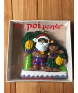 The Poi People-Santa and Hawaiian Dance Woman with Tree Ornament - Vintage - $9.99