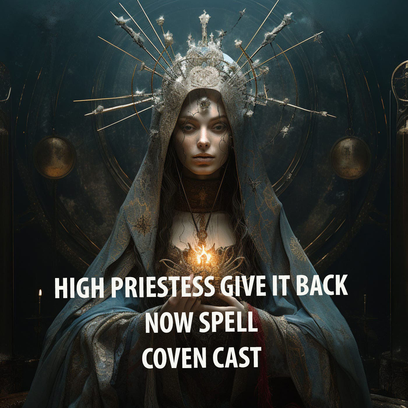 50-200X COVEN HIGH PRIESTESS GIVE IT BACK NOW HIGHER MAGICK RING PENDANT