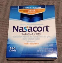 Nasacort Allergy Relief 24Hour Nasal Spray Non-Drowsy 240 SPRAYS (BN23) - £16.08 GBP