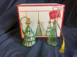 2 Lenox Mercury Glass Tree Ornaments - $23.70