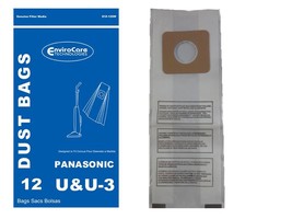 EnviroCare 12 Panasonic U, U-3 &amp; U-6 Single Ply Upright Vacuum Cleaner B... - £10.08 GBP+