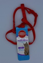 Grreat Choice - Adjustable Cat Harness - Red - 10-16 IN - $5.89
