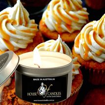 Vanilla Caramel Cupcakes Eco Soy Wax Scented Tin Candles, Vegan, Hand Poured - £11.81 GBP+