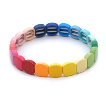 Shinus Boho Friendship Bracelet Jewellery Tile Beaded Bracelets Women Rainbow Je - £12.14 GBP