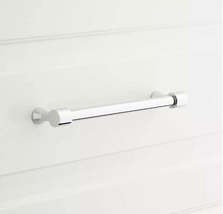 New 8&quot; Polished Chrome Strasbourg Solid Brass Cabinet Pull by Signature ... - $22.95