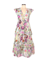 NWT J.Crew Pom-pom Midi in Ratti® Retro Floral Cotton Tiered Dress 0 $278 - £77.36 GBP