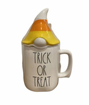 Rae Dunn Large Letter Ceramic Trick Or Treat Gnome Topper Lid Halloween Mug - £26.27 GBP