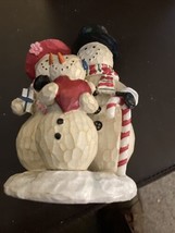 Winter Wishes 3 Snowman Ceramic - £5.43 GBP