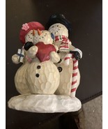 Winter Wishes 3 Snowman Ceramic - £5.34 GBP