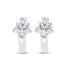 Marquise &amp; Pear Cut Stud Earrings for Women 14K White Gold Finish 4.25 CT CZ - £41.54 GBP