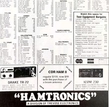 1975 Hamtronics Ham Radio Retail Trevose Penn Advertisement Electronics ... - $460.52 MXN