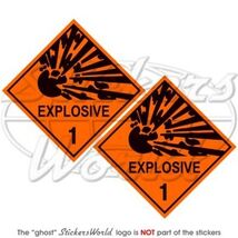 EXPLOSIVE ESPLOSIVO Explosion Danger Warning Safety Segno 75mm Vinyle Ad... - $4.20