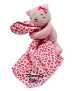 Carters Child Of Mine Cat Lovey Rattle Baby Blanket Mommys Cutie Pink Le... - £13.22 GBP
