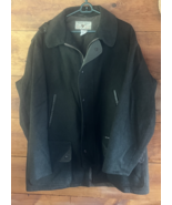 Vintage Monchaux Mens Hunting Jacket Wool Olive Green Large Made in France - $403.75