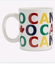 Hudson Bay Company Stripes Large O&#39;Canada Mug Size 525ml18.5 fl. oz. NEW... - $87.60