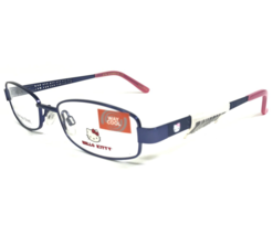 Hello Kitty Kids Eyeglasses Frames HK 275-2 Blue Rectangular Full Rim 48-16-125 - £40.09 GBP