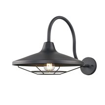 Outdoor 16 Inch Sconce Black Modern Contemporary Metal - £214.87 GBP