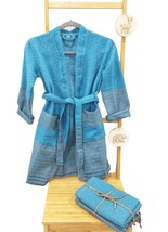 Kids Bathrobe Handmade Turkish Cotton - kimono Premium unisex - $34.00