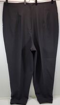 I1) Women's Polyester Black Work Dress Pants Size 22 Inseam 29 - $7.91