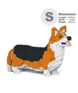 Welsh Corgi Dog Sculptures (JEKCA Lego Brick) DIY Kit - $1,583.81 MXN