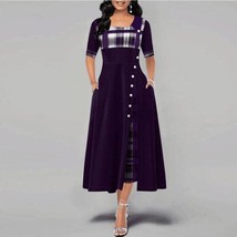 Maxi Dress Purple 4XL - £15.62 GBP