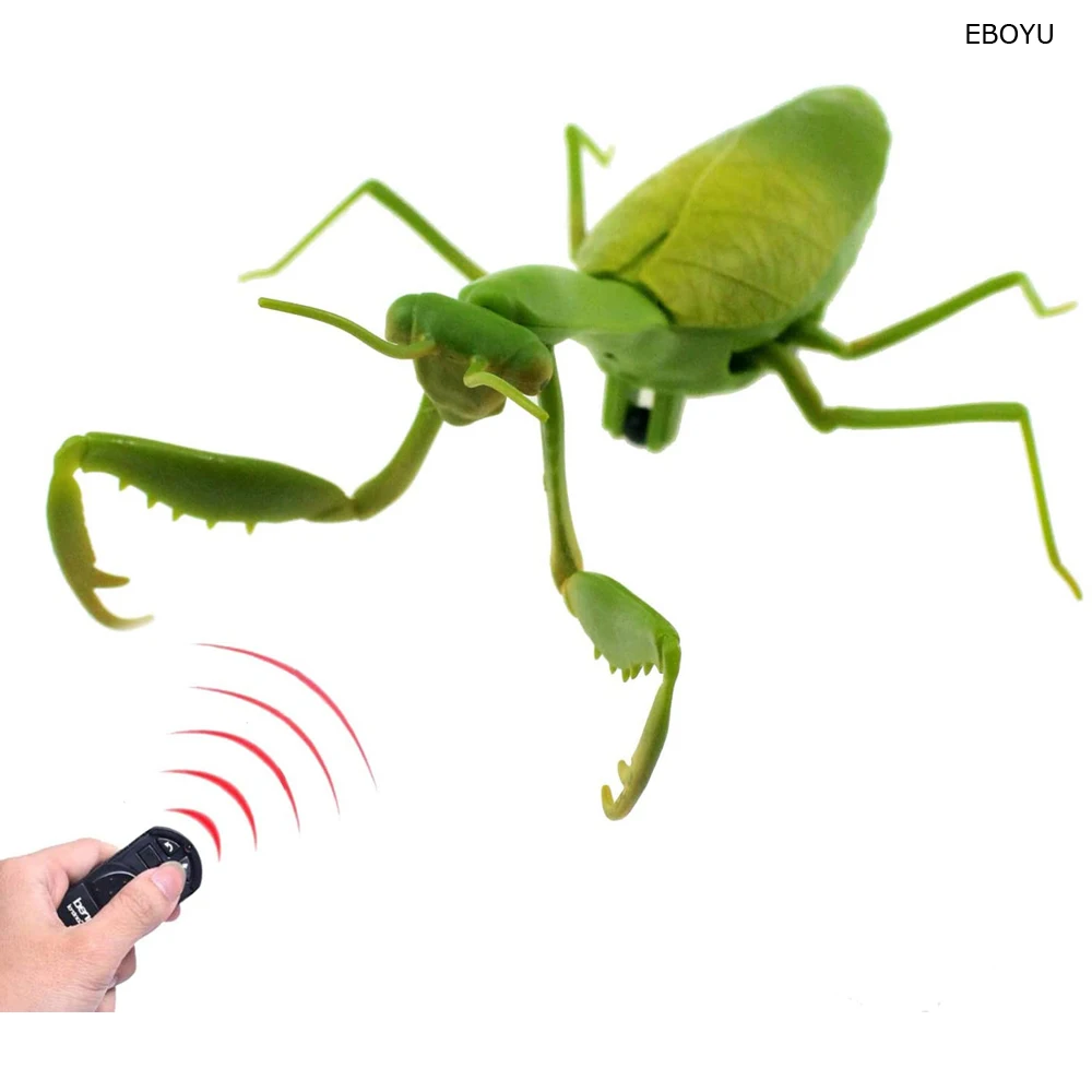 EBOYU RC Praying Mantis IR Remote Control Animal Toy Fake Car Vehicle Electric - £21.59 GBP